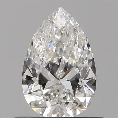 0.5 carat F-VVS2 Natūralus Pear Deimantas (1)