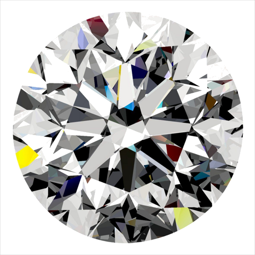 0.4 carat E-SI1 GD cut Natūralus Round Deimantas (1)