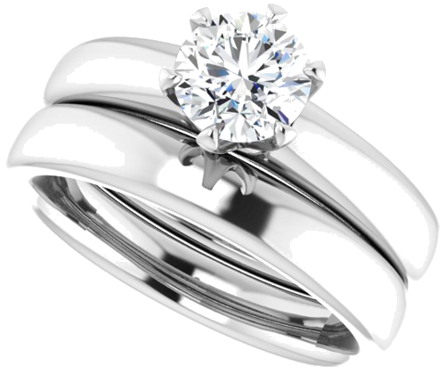 Sužadėtuvių Žiedas „Solstice Solitaire®“ 950 Platinos Round 6mm (10)