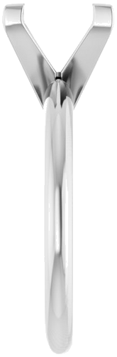Sužadėtuvių Žiedas „V-Prong Solitaire“ 950 Platinos Square 8mm (4)