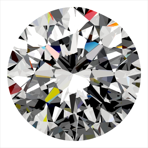0.3 carat F-SI1 Very Good cut Natūralus Round Deimantas (1)