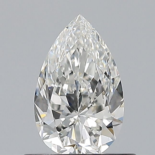0.6 carat G-VS1 Natūralus Pear Deimantas (1)