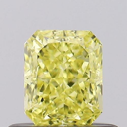 0.54 carat Fancy Intense  Yellow-SI1 Natūralus Radiant Deimantas (1)