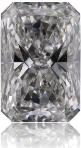 0.51 carat F-SI1 Natūralus Radiant Deimantas (1)