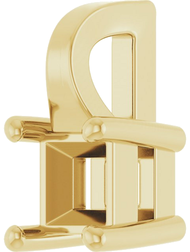 Pakabukas „Solitaire“ 14k yellow gold Square 3mm (2)