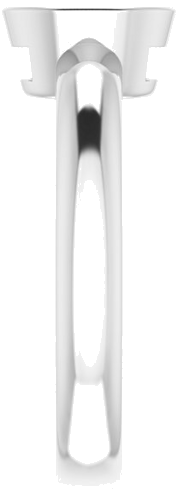 14K White 7x5 mm Oval Engagement Ring Mounting (4)