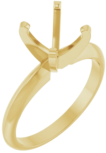 Sužadėtuvių Žiedas „Lightweight Solitaire“ 14k yellow gold Round 7.8mm x 8.6mm (1)
