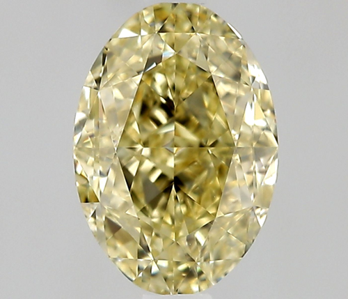 0.65 carat Fancy Yellow-VVS1 Natūralus Oval Deimantas (1)