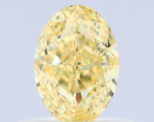 0.66 carat Fancy Yellow-VVS1 Natūralus Oval Deimantas (1)