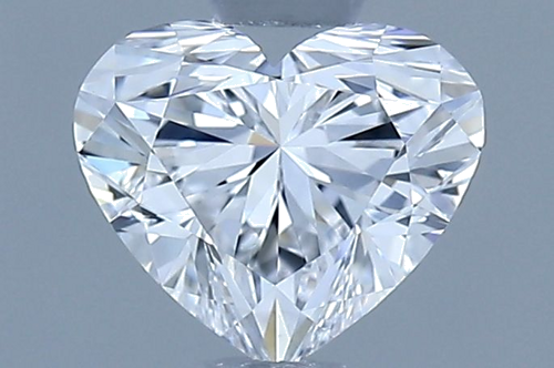 0.51 carat D-VVS2 Natūralus Heart Deimantas (1)