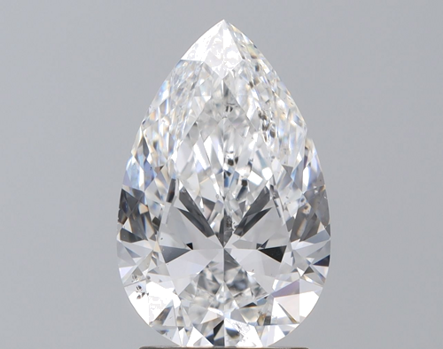 2.22 carat E-SI1 Natūralus Pear Deimantas (1)