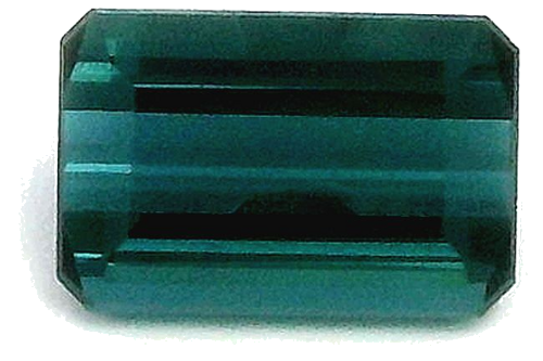 0.63 carat BLUE STEP cut Octagonal Tourmaline (1)