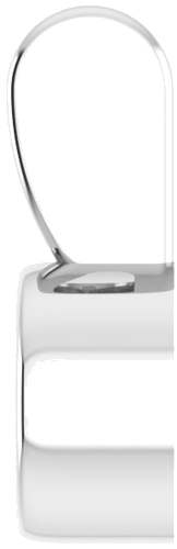 Pakabukas „Bezel-Set Solitaire“ 585 Baltojo Aukso Round 3.5mm (3)