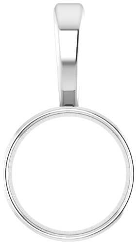 Pakabukas „Bezel-Set Solitaire“ 585 Baltojo Aukso Round 5.5mm (1)