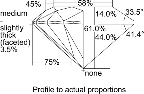 0.73 carat F-SI1 Excellent cut Natūralus Round Deimantas (1)