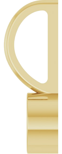 Pakabukas „Bezel-Set Solitaire Charm“ 585 Geltonojo Aukso Round 4mm (3)