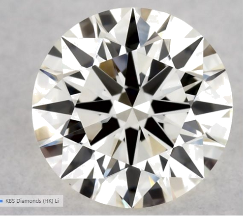 0.51 carat K-VS1 Excellent cut Natūralus Round Deimantas (1)