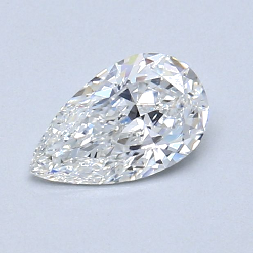 0.5 carat F-SI1 Natūralus Pear Deimantas (1)