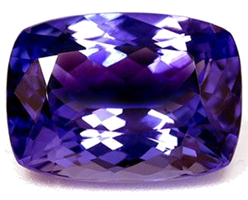 4.07 carat BLUE Cushion Tanzanite (1)
