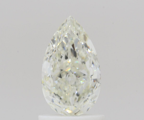 1.0 carat K-VS2 Natūralus Pear Deimantas (1)