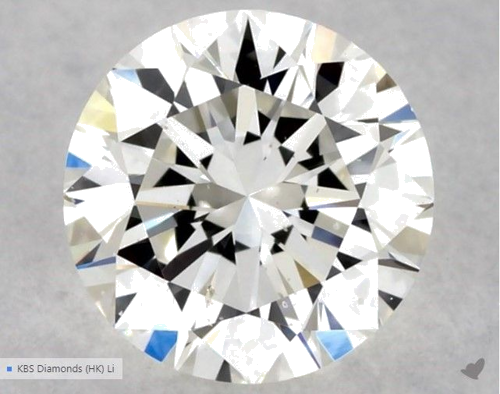 0.5 carat I-SI1 Excellent cut Natūralus Round Deimantas (1)