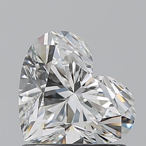 1.01 carat H-SI1 Natūralus Heart Deimantas (1)