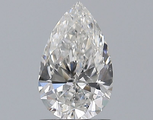 1.0 carat F-SI2 Natūralus Pear Deimantas (1)