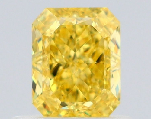 0.65 carat Fancy Vivid Yellow-VS1 Natūralus Radiant Deimantas (1)