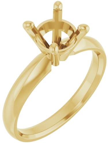 Sužadėtuvių Žiedas „Solitaire“ 14k yellow gold Round 7.2mm (1)