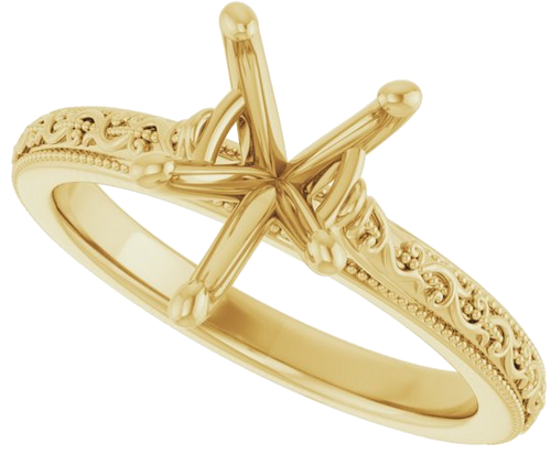 Sužadėtuvių Žiedas „Solitaire“ 585 Geltonojo Aukso Pear Shape 10mm x 7mm (5)