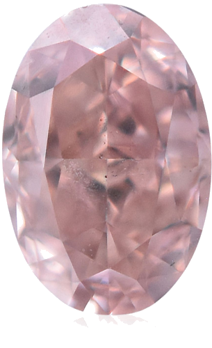 0.16 carat Fancy Orangey Pink-SI1 Natūralus Oval Deimantas (1)