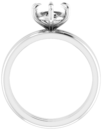 Sužadėtuvių Žiedas „Solitaire“ 585 Baltojo Aukso Oval 9mm x 7mm (7)