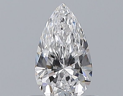 0.46 carat D-VVS2 Natūralus Pear Deimantas (1)