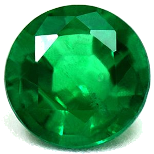 0.68 carat GREEN Round Smaragdas (1)