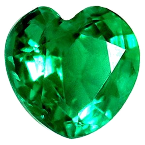 0.3 carat GREEN Heart Smaragdas (1)