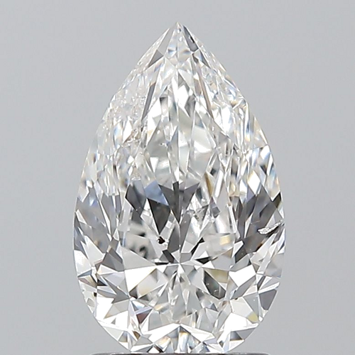 1.5 carat F-SI2 Natūralus Pear Deimantas (1)