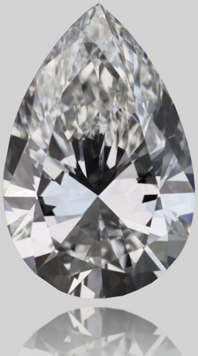 0.5 carat F-VVS1 Natūralus Pear Deimantas (1)