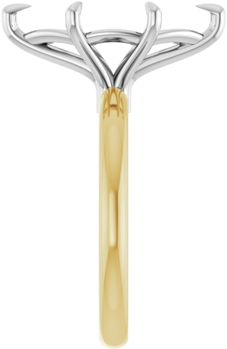 Sužadėtuvių Žiedas „Solitaire“ 14k yellow/white gold Marquise 16mm x 8mm (4)
