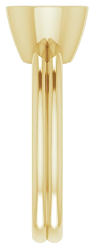 Sužadėtuvių Žiedas „Bezel-Set Solitaire“ 585 Geltonojo Aukso Round 7mm (4)