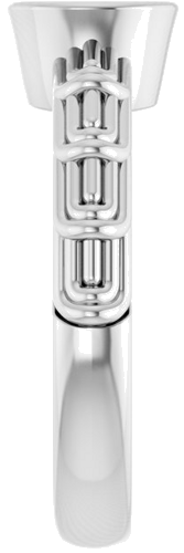 Sužadėtuvių Žiedas „Solitaire“ 585 Baltojo Aukso Round 6.5mm (4)