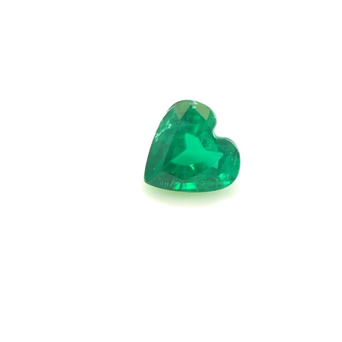 0.57 carat GREEN Heart Smaragdas (1)