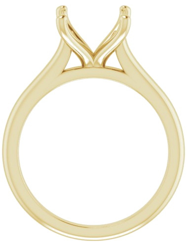 Sužadėtuvių Žiedas „Solitaire“ 585 Geltonojo Aukso Oval 11mm x 9mm (2)