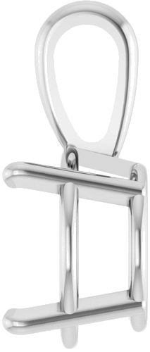 10K White 10 mm Round 4-Prong Pendant Mounting (3)