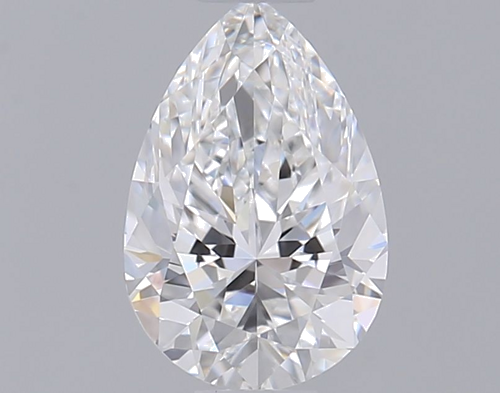 0.6 carat E-VS1 Natūralus Pear Deimantas (1)