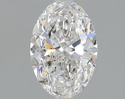 1.0 carat F-SI2 Natūralus Oval Deimantas (1)