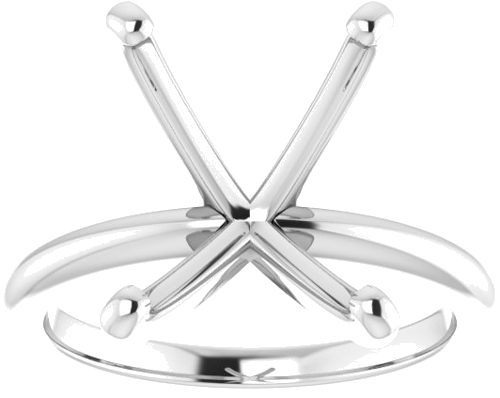 Sužadėtuvių Žiedas „Solitaire“ 417 Baltojo Aukso Emerald 12mm x 10mm (3)