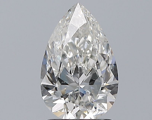 1.5 carat H-SI2 Natūralus Pear Deimantas (1)
