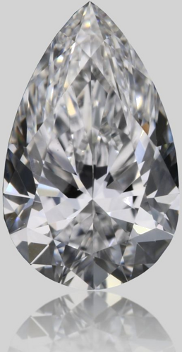 0.62 carat D-VVS2 Natūralus Pear Deimantas (1)
