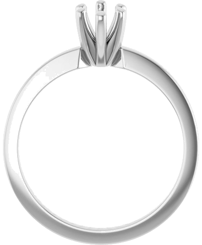 14K White 8x4 mm Marquise Solitaire Engagement Ring Mounting (2)