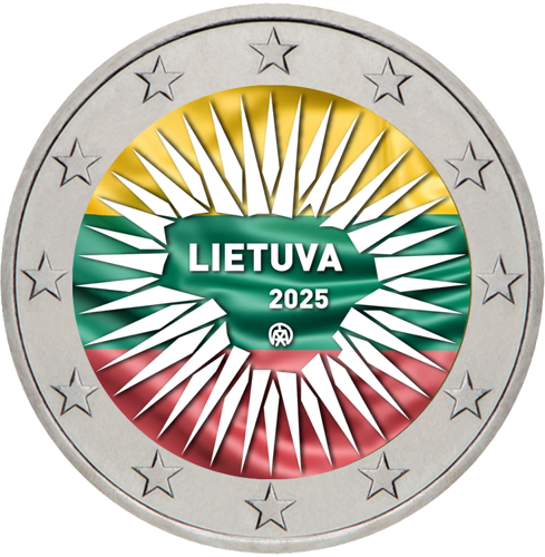 2025 Lietuva Aizsardzība 2 eiro monēta (1)